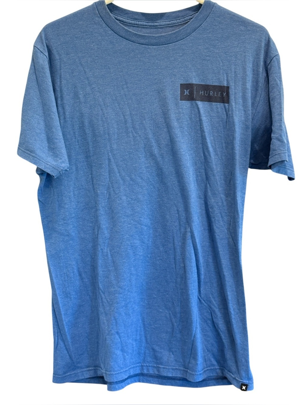 Hurley Blue Tee Shirt Logo Mens Size Large